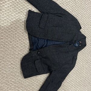 Black Herringbone Blazer Petite